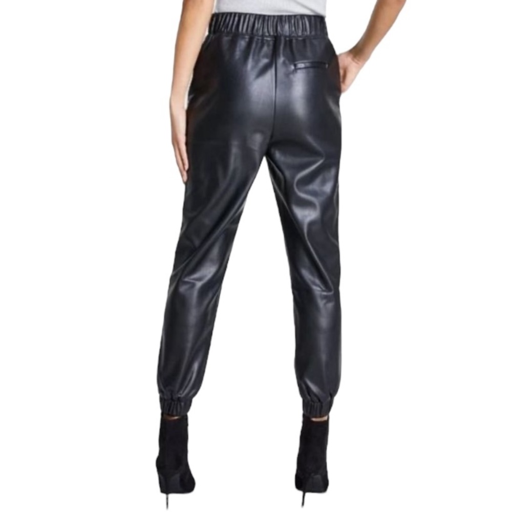 INC International Concepts Faux Leather Jogger Pants - Picture 3 of 7